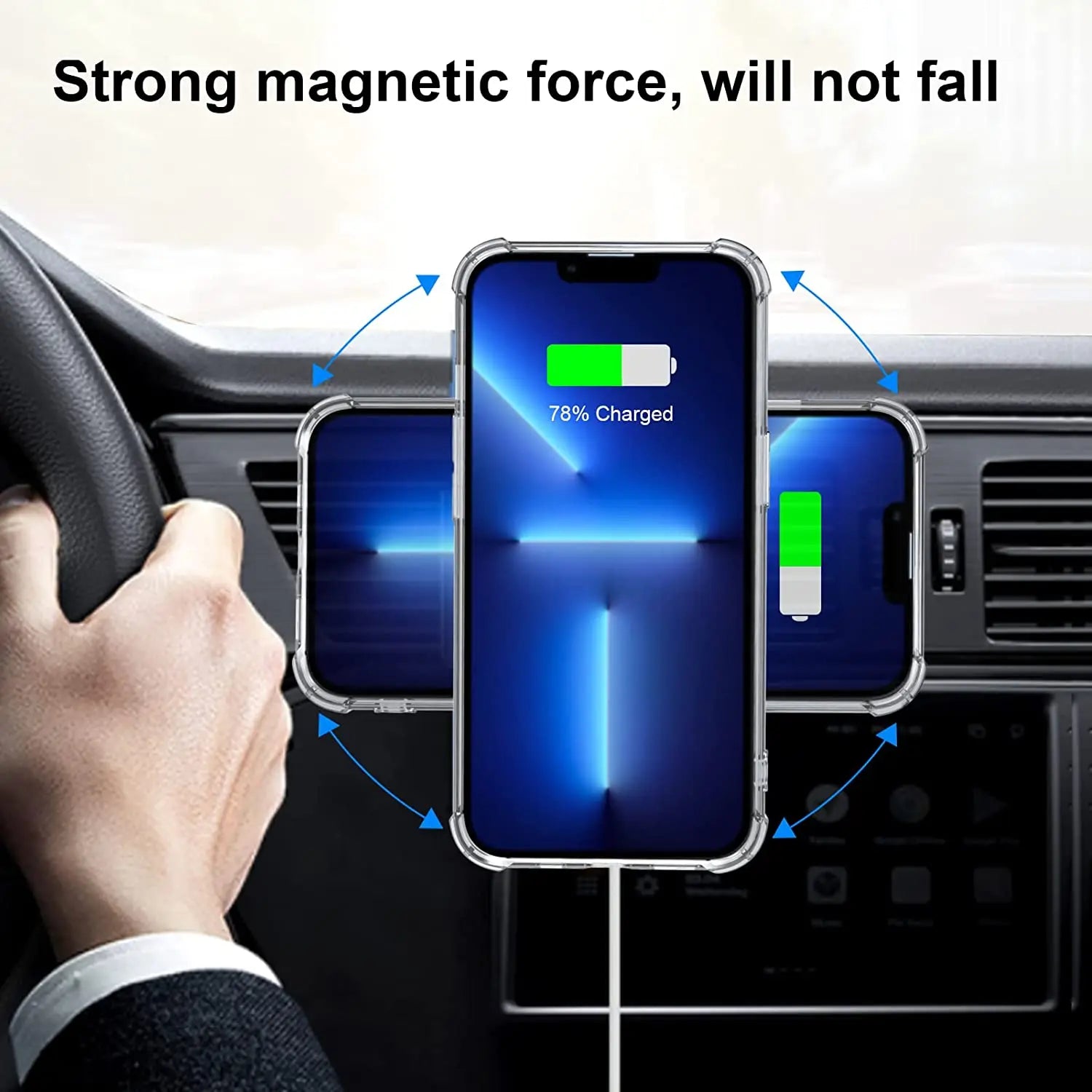 1-5pcs for Magsafe Magnetic Metal Ring for IPhone 14 13 Pro Max Magnet Adsorption for Samsung Huawei Xiaomi Wireless Iron Sheet