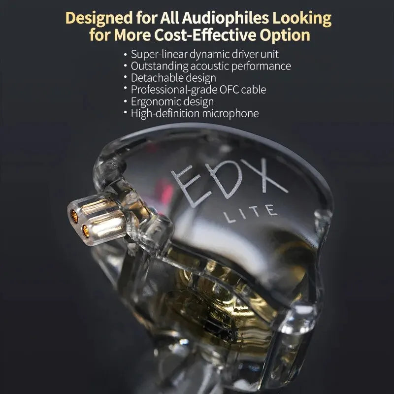 KZ EDX Lite HIFI Bass Earphones