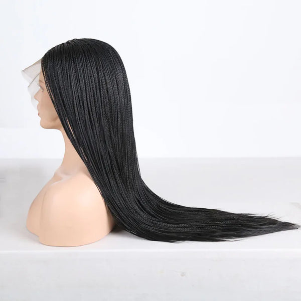 AIMEYA 13X4 Lace Wigs for Women Braided Box Braids Wig 500pieces Synthetic Lace Front Wig Braiding Wigs Natural Hairline Cosplay