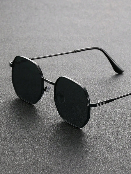 1/2 PCS Unisex Geometric Metal Frame Temperament Fashion Glasses For Outdoor Travel Driving Daily Life Accessories