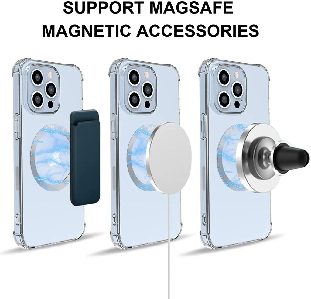 1-5pcs for Magsafe Magnetic Metal Ring for IPhone 14 13 Pro Max Magnet Adsorption for Samsung Huawei Xiaomi Wireless Iron Sheet