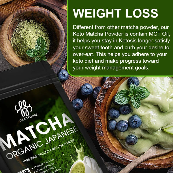 Healthy Ketogenic Diet Matcha for Adults Provide Energy, Relief Constipation and Bloating, Colon Cleansing, Weight Management