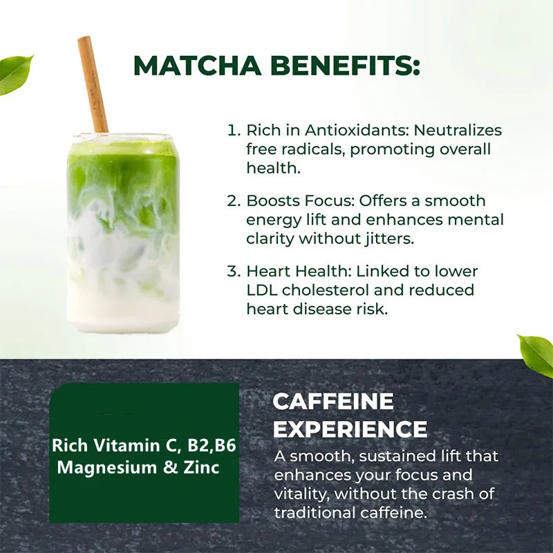 Weight Loss Matcha Support Flat Belly Deep Cleansing Detox Provides Energy Fat Burning Appetite Suppressant