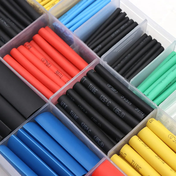 Heat-shrink Tubing Thermoresistant Tube Heat Shrink Wrapping Kit Electrical Connection Wire Cable Insulation Sleeved Protecter