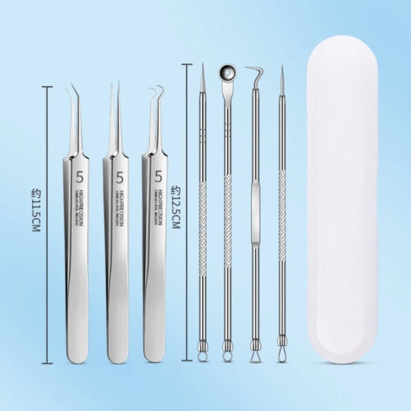 Cell Pimples Blackhead Remover Clip Ultra-fine Tweezers Black Dots Blackhead Extractor Acne Needle Facial Cleaner Skin Care Tool