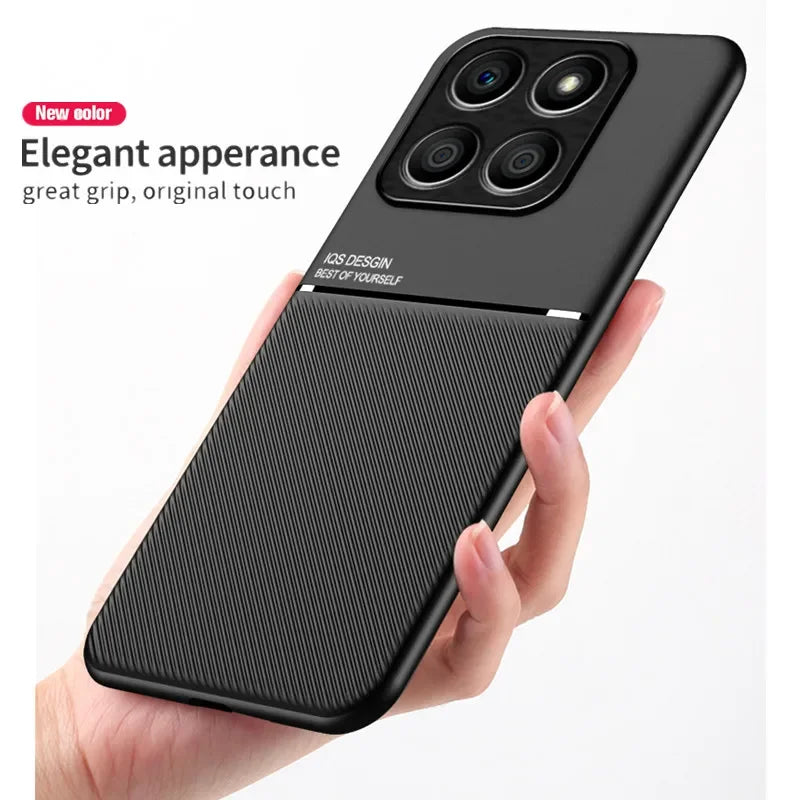 Rugged Non-Slip Portective Case for Honor 200 Smart X6c X7c X8c X6b X8b Cover Car Magnetic Suction Holder Coque Fundas Capa