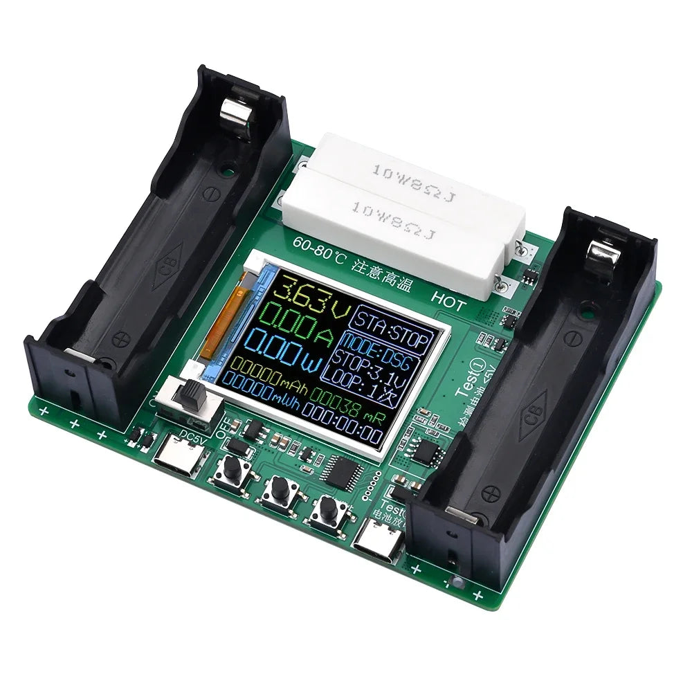 Hot Sell 18650 Lithium Battery Capacity Tester Module MAh MWh Digital Battery Power Detector Module 18650 Battery Tester Type-C