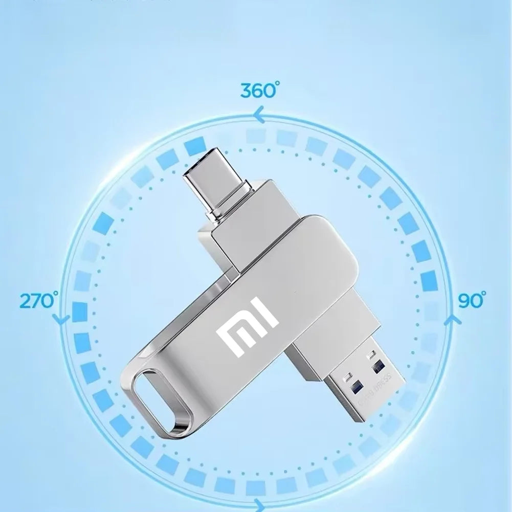 Xiaomi 16TB Flash Drive USB 3.2 High Speed USB Transfer Type-c 2-In-1 8TB 16TB OTG Pendrive Waterproof Flash Disk For Computer