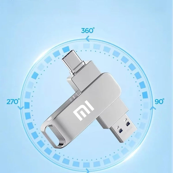 Xiaomi 16TB Flash Drive USB 3.2 High Speed USB Transfer Type-c 2-In-1 8TB 16TB OTG Pendrive Waterproof Flash Disk For Computer