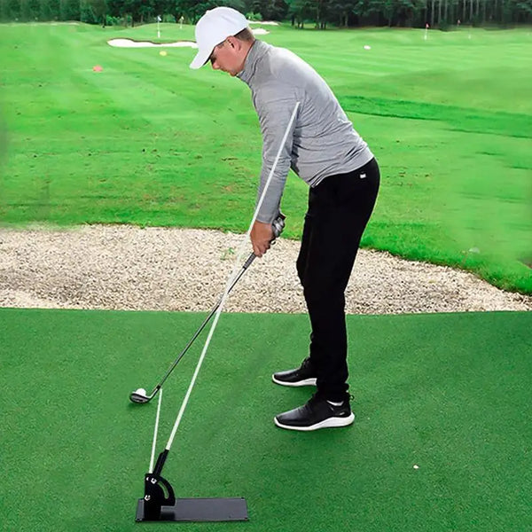 Golf Alignment Stick Holder Swing Practice Plate Plane Trainer Training Aid Alignment Stick Base