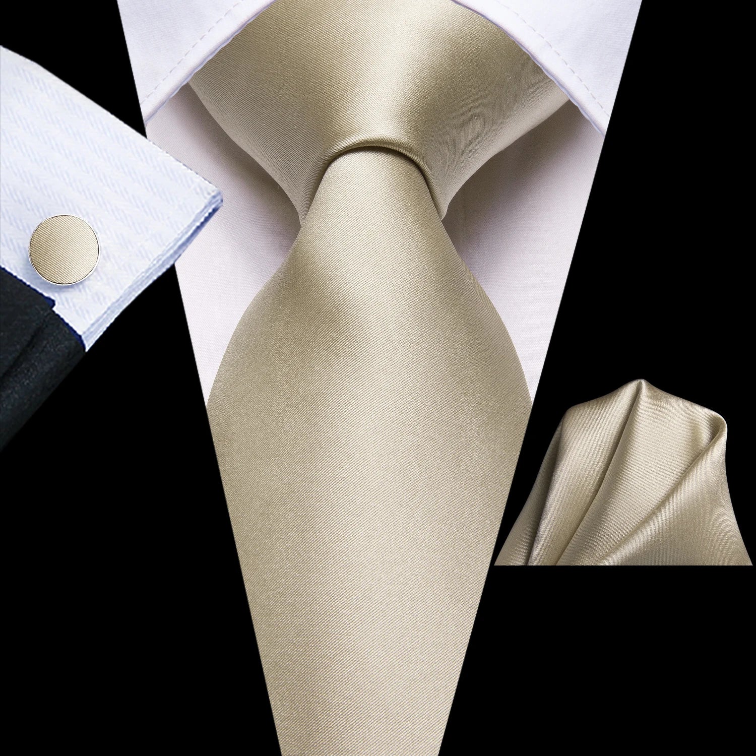 Hi-Tie Striped Black Red Gold Green Silk Wedding Tie For Men Handky Cufflink Gift Men Necktie Fashion Designer Business Party