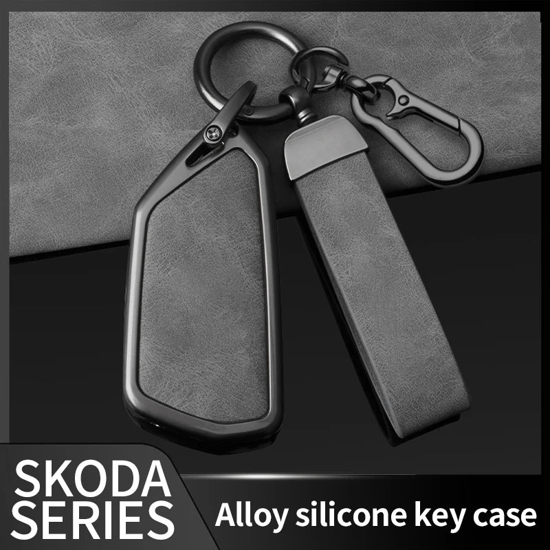 Metal Leather Car Key Case Cover for VW Volkswagen Golf 8 MK8 ID.3 ID.4 Cupra Skoda Octavia A8 SEAT Leon MK4 2020 2021 Formento