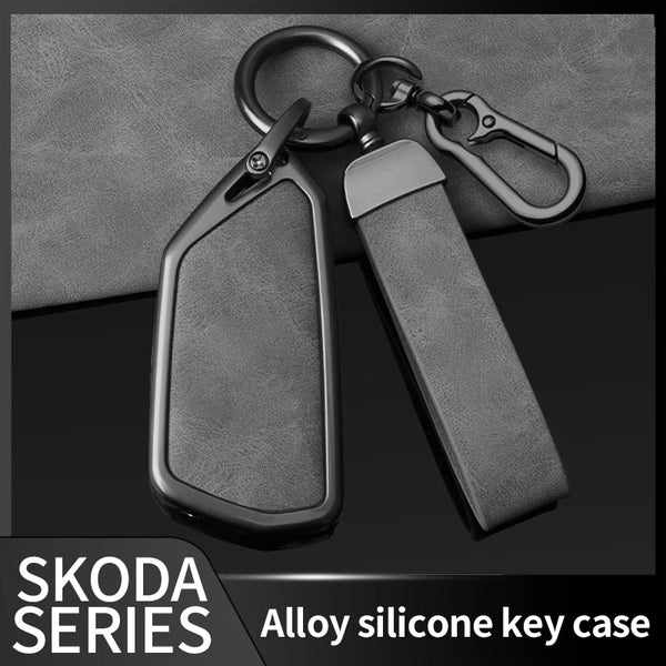 Metal Leather Car Key Case Cover for VW Volkswagen Golf 8 MK8 ID.3 ID.4 Cupra Skoda Octavia A8 SEAT Leon MK4 2020 2021 Formento