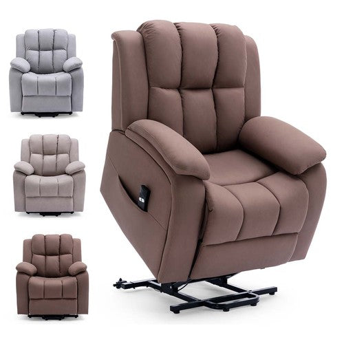 Rise Recliner Chair Single Motor Lift Mobility Chair in Technology Fabric