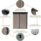 Metal Garden Shed with Lockable Door,Waterproof Outdoor Storage Box for Backyard