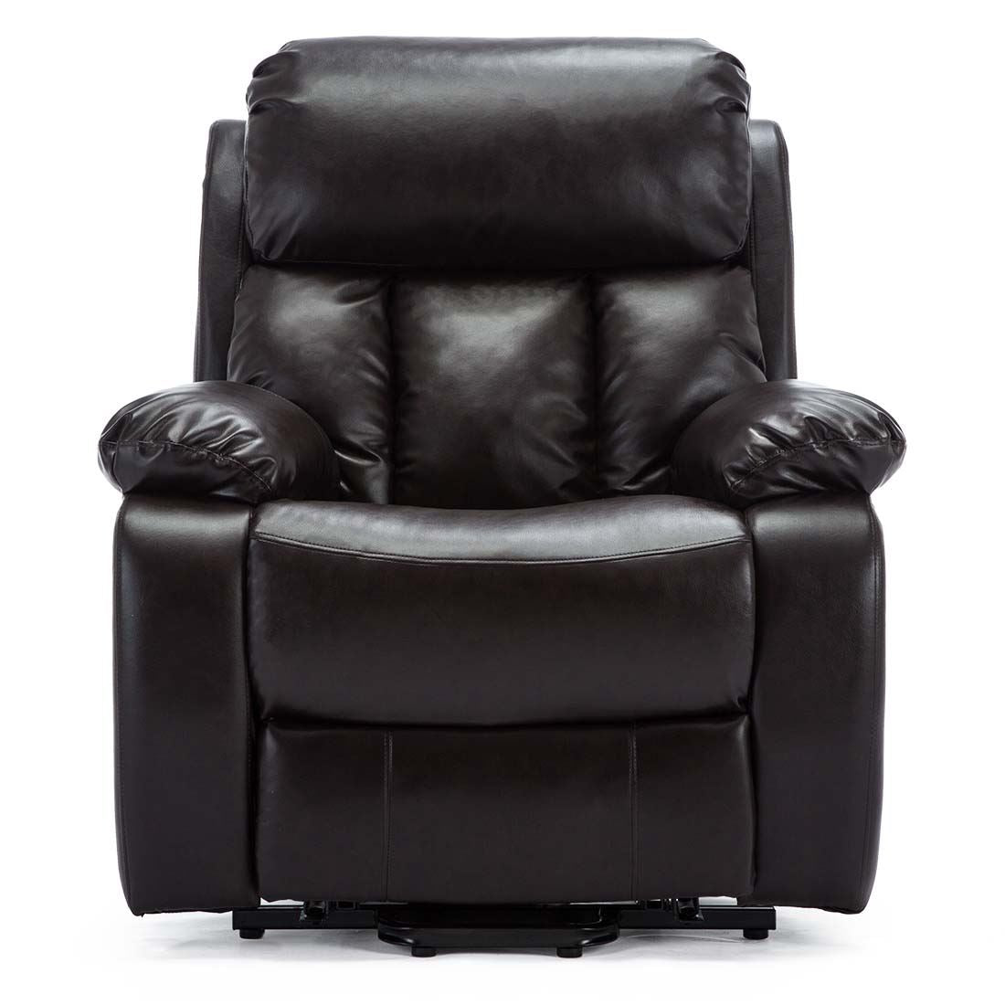 CHESTER DUAL MOTOR RISER ELECTRIC LEATHER RECLINER ARMCHAIR HEATED MASSAGE CHAIR