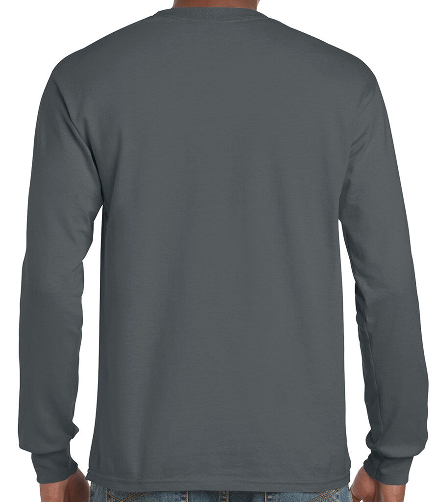 Gildan Mens Ultra Cotton Adult Long Sleeve T-Shirt Classic Fit Rib Cuffs Tee TOP