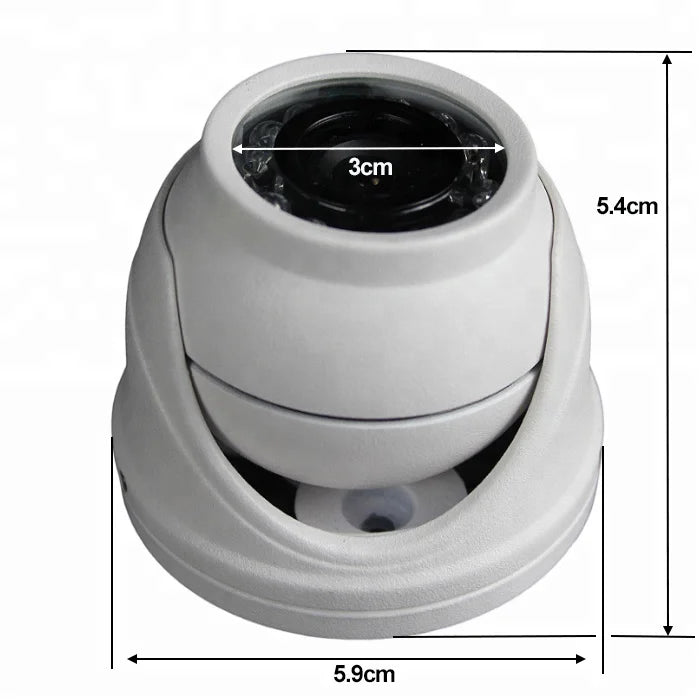 1/3'' Sony CCD 700TVL Mini Small IR Night Vision Infrared Dome Camera for Car Security