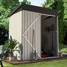 Metal Garden Shed with Lockable Door,Waterproof Outdoor Storage Box for Backyard