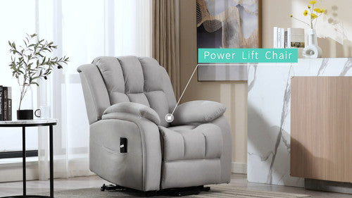 Rise Recliner Chair Single Motor Lift Mobility Chair in Technology Fabric