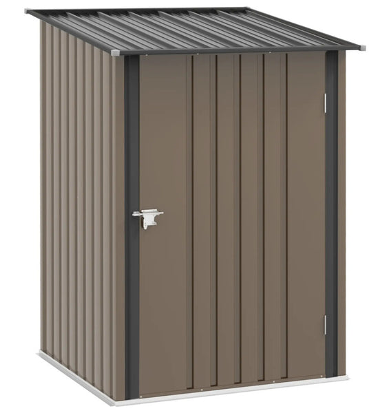 Metal Storage Shed Outdoor Garden Small Lock Tool Cabinet Utility Patio Box Unit