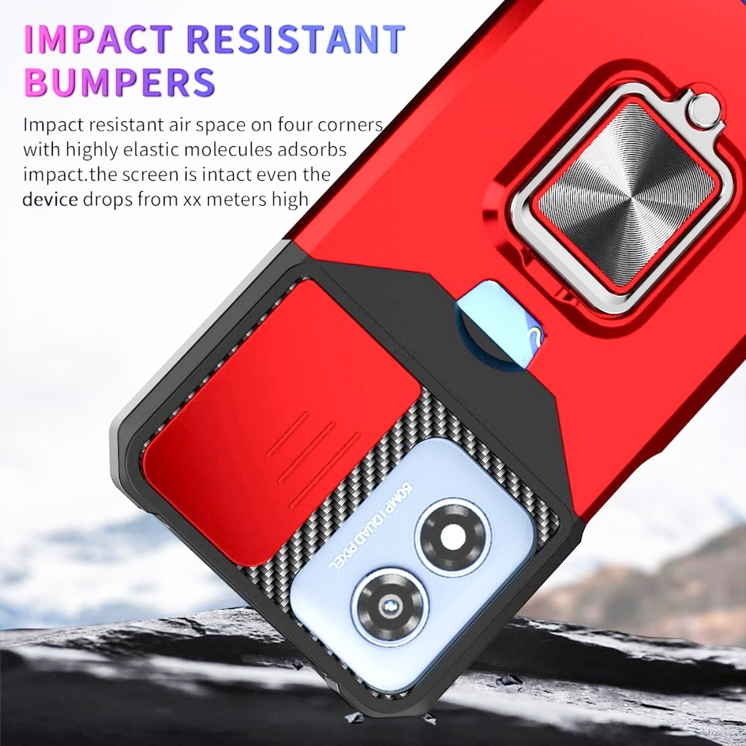 For Motorola Moto G Play 2024 Case Phone Cover Shockproof +Tempered Glass Screen