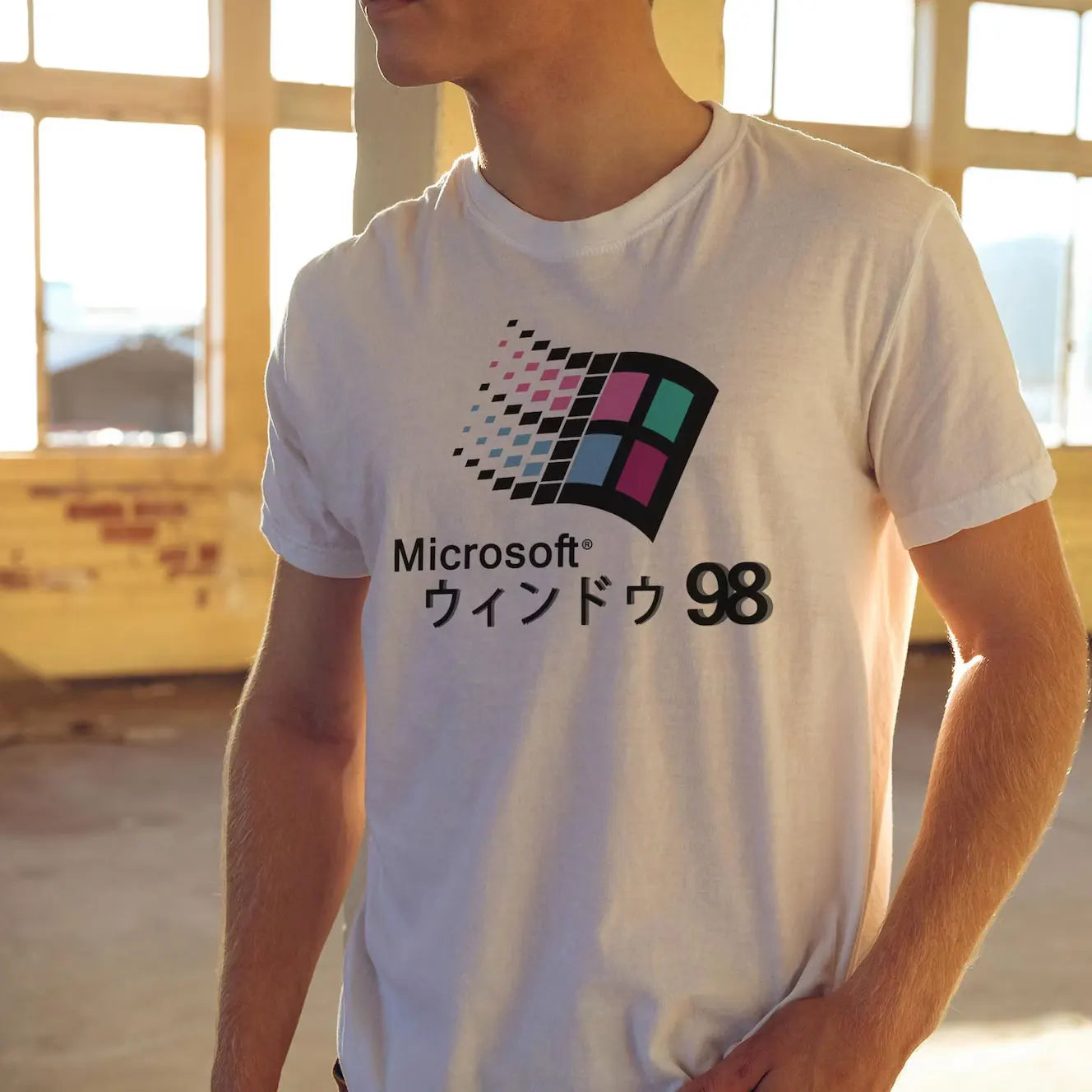 Windows 95 Small T-Shirt Summer Cotton Blouse Men 7 T Shirt Windows Casual Stylish Street Short Sleeve Gothic Vintage Streetwear
