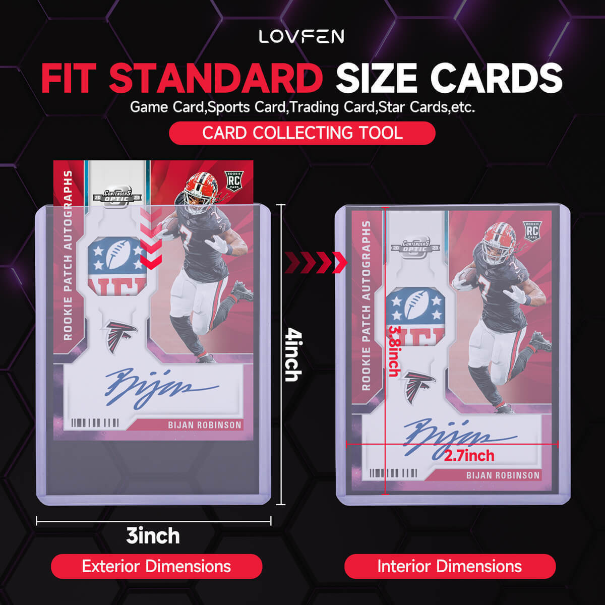 100/200/500/1000/2000CT Standard 3"x4" Toploaders For 35pt Trading Sports Cards