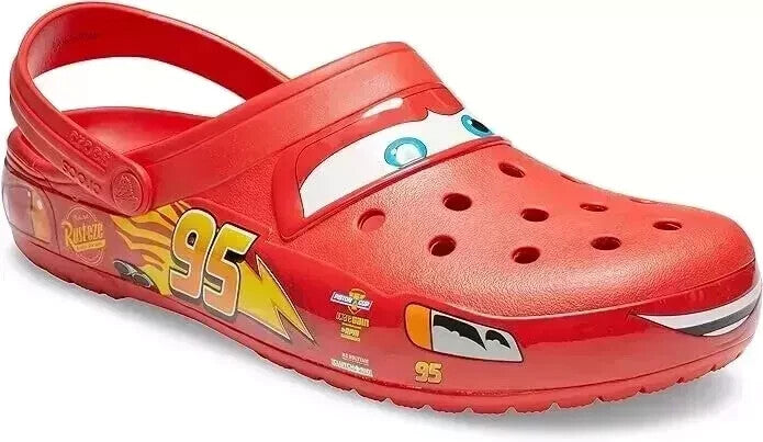 Lightning McQueen Crocs Clogs for Kids Adults Disney Cars Sandals Shoes Uk Size