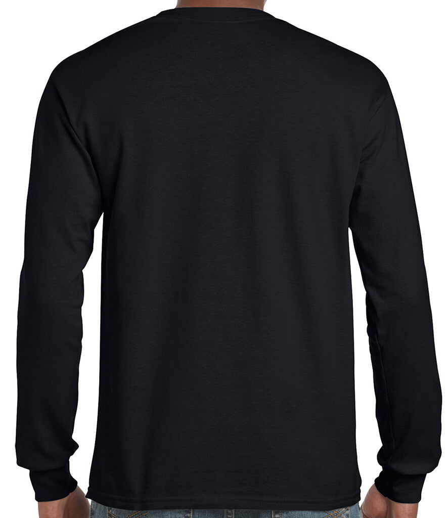 Gildan Mens Ultra Cotton Adult Long Sleeve T-Shirt Classic Fit Rib Cuffs Tee TOP