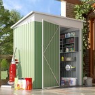 Metal Garden Shed with Lockable Door,Waterproof Outdoor Storage Box for Backyard