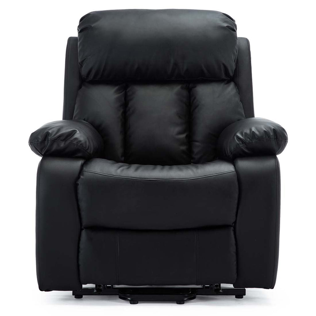 CHESTER DUAL MOTOR RISER ELECTRIC LEATHER RECLINER ARMCHAIR HEATED MASSAGE CHAIR