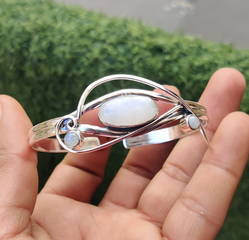 Green Copper Turquoise Bangle, 925 Silver Bangle, Handmade Bangle, Women Bangle, Adjustable Bangle, Everyday Bangle, Silver Bracelet Jewelry