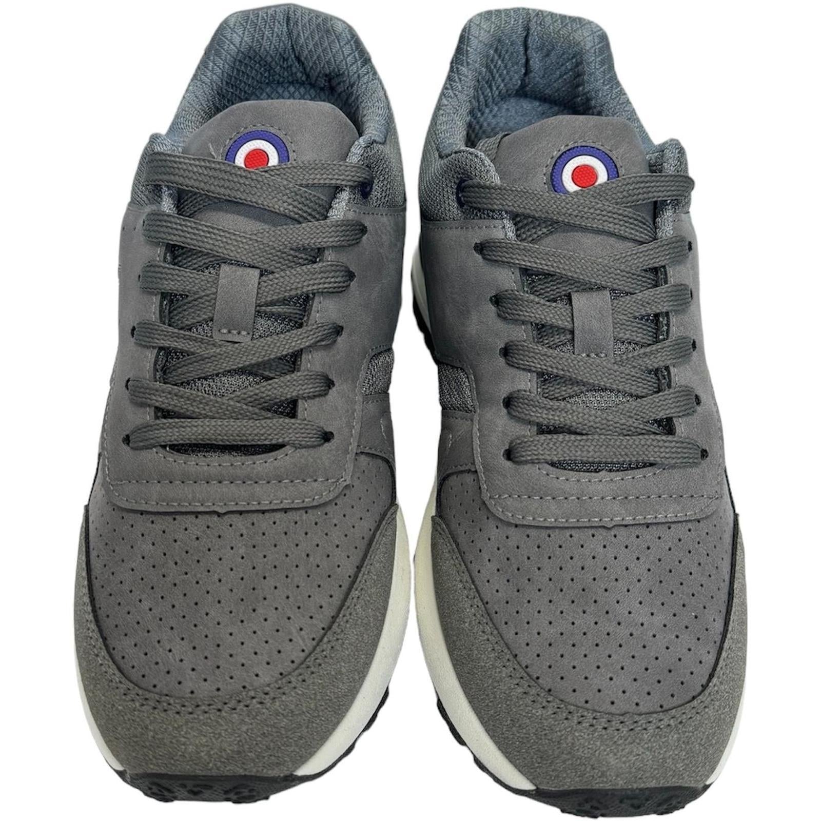 Lambretta Mens Echo 2 Lace Up Sporty Retro Trainers Sneakers Shoes