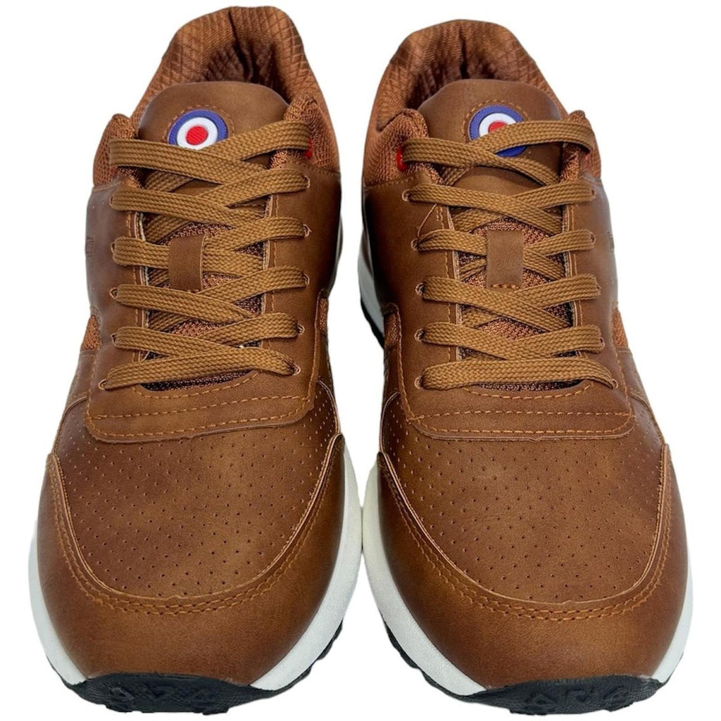 Lambretta Mens Echo 2 Lace Up Sporty Retro Trainers Sneakers Shoes