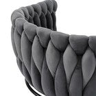 6PCS SWIVEL VELVET DINING CHAIRS ROTATABLE METAL LEGS KITCHEN CHAIRS MODERN GREY