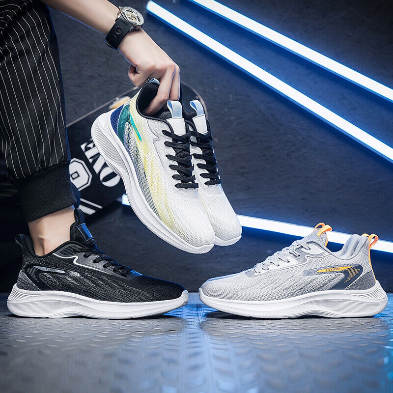 Men's Athletic Shoes Lightweight Jogging Shoes Running Lace Up Sneaker for Men