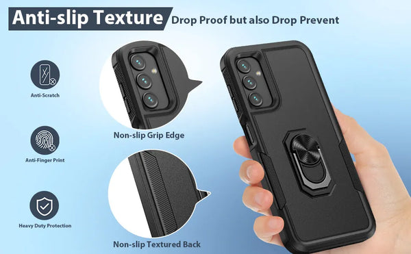 For Samsung Galaxy A15 A14 5G A54 Case Shockproof Phone Cover + Tempered Glass