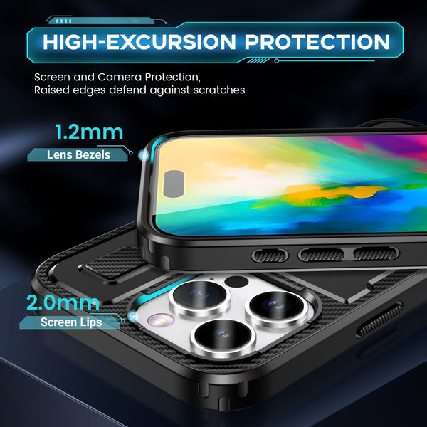 For iPhone 16 15 14 Plus 13 12 11 Pro Max Case Shockproof Ring Stand Phone Cover