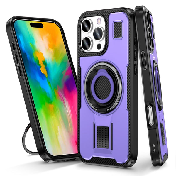 For iPhone 16 15 14 Plus 13 12 11 Pro Max Case Shockproof Ring Stand Phone Cover