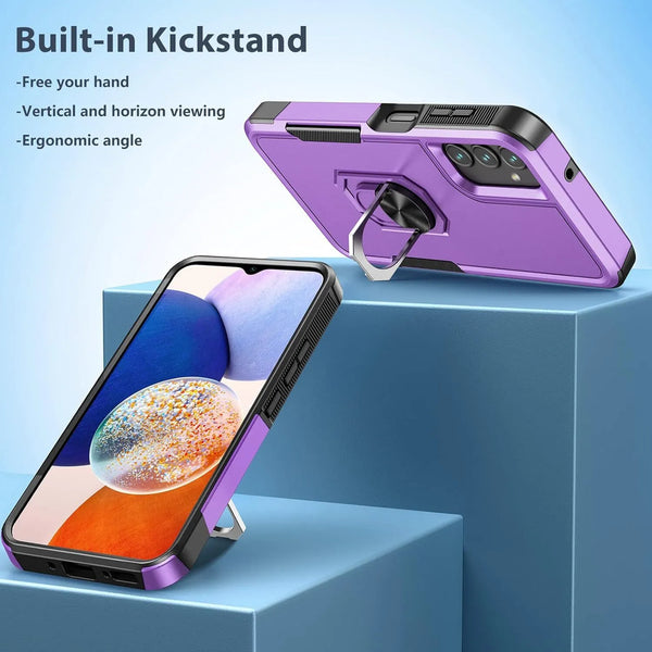 For Samsung Galaxy A15 A14 5G A54 Case Shockproof Phone Cover + Tempered Glass