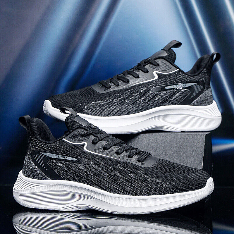 Men's Athletic Shoes Lightweight Jogging Shoes Running Lace Up Sneaker for Men