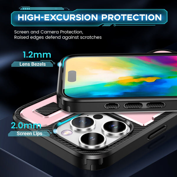 For iPhone 16 15 14 Plus 13 12 11 Pro Max Case Shockproof Ring Stand Phone Cover