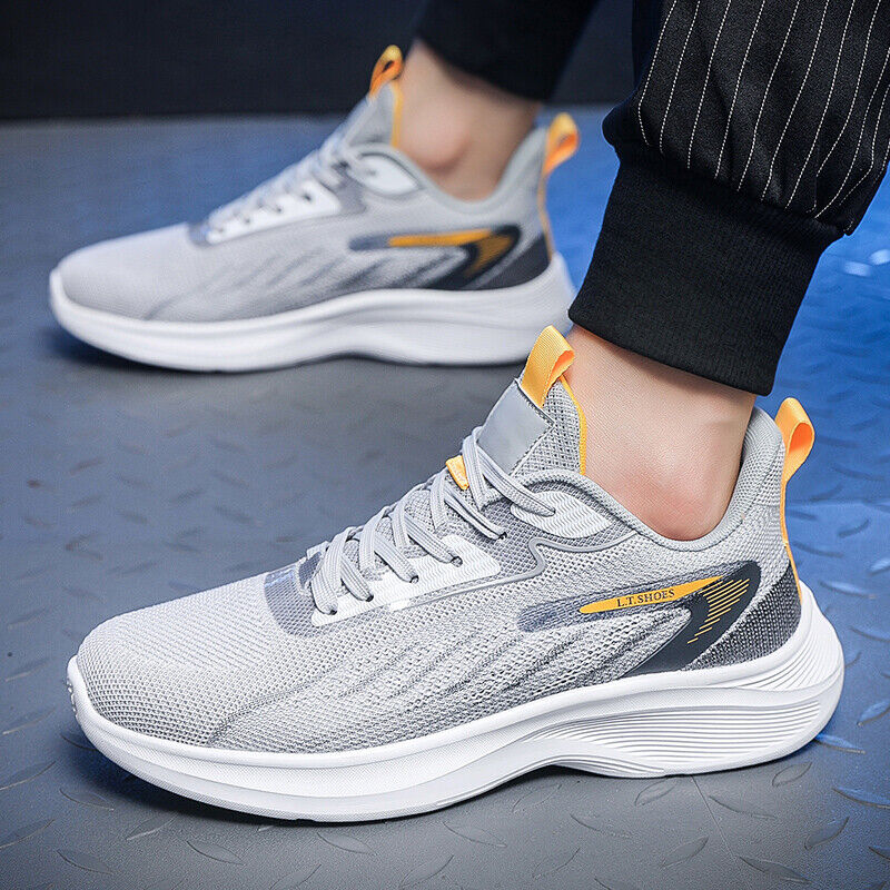 Men's Athletic Shoes Lightweight Jogging Shoes Running Lace Up Sneaker for Men