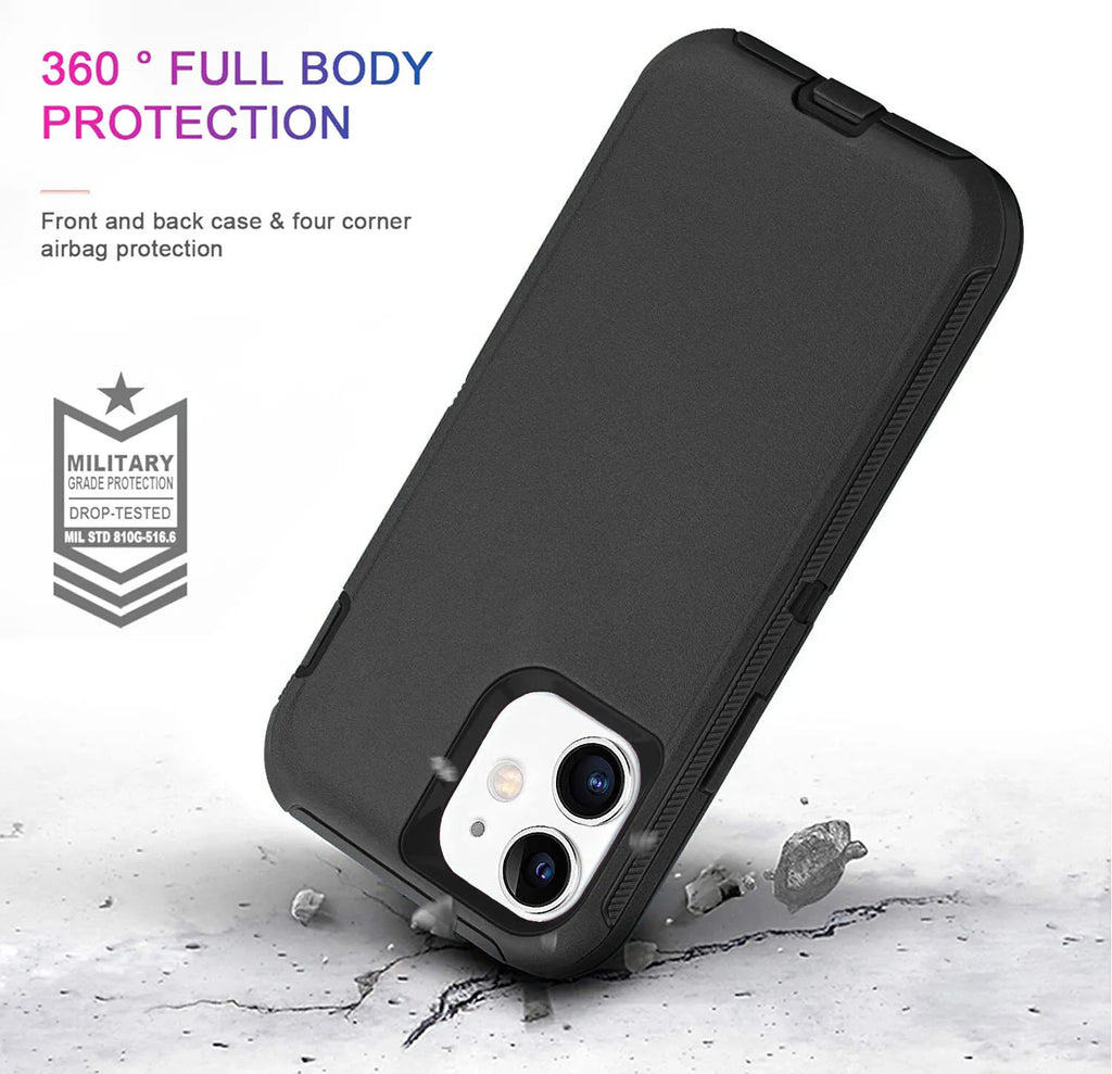 For iPhone 16 15 Pro Max 14 13 12 11 XR X Phone Case Heavy Duty Shockproof Cover