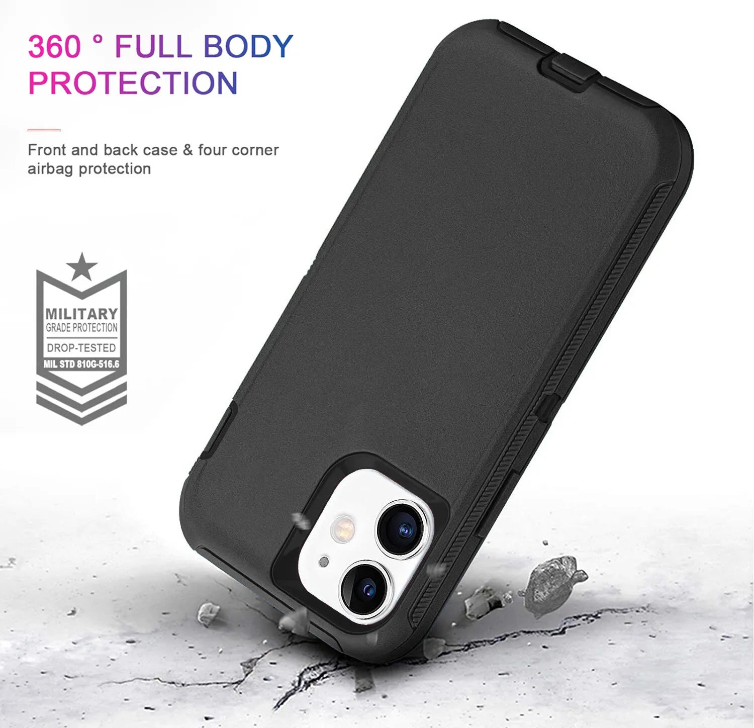 For iPhone 16 15 Pro Max 14 13 12 11 XR X Phone Case Heavy Duty Shockproof Cover