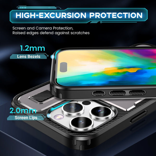 For iPhone 16 15 14 Plus 13 12 11 Pro Max Case Shockproof Ring Stand Phone Cover