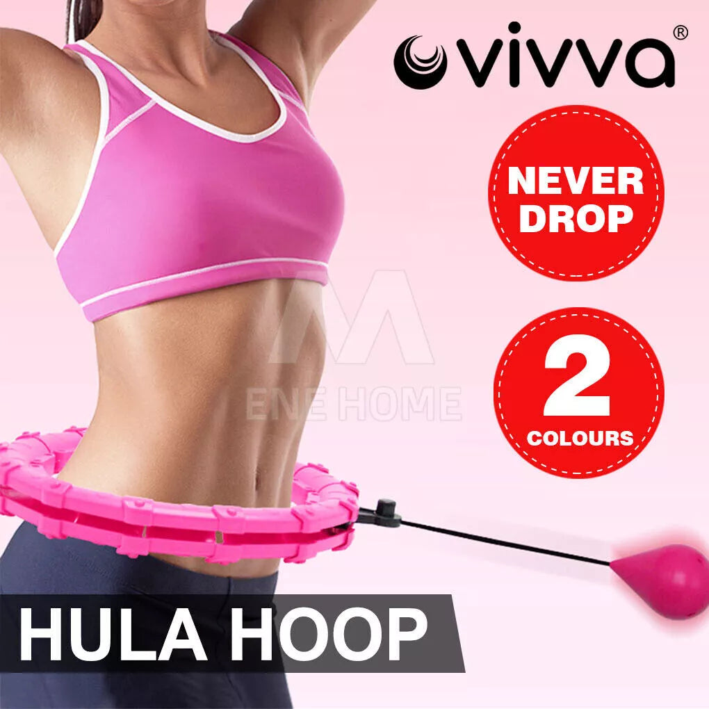 Fitness Smart Hula Hoop Detachable Weighted Hoops Lose Weight Sports 30/36 Knots