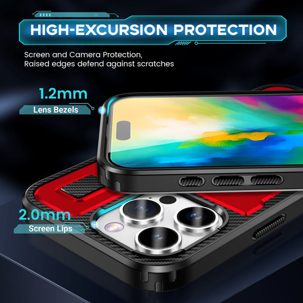 For iPhone 16 15 14 Plus 13 12 11 Pro Max Case Shockproof Ring Stand Phone Cover