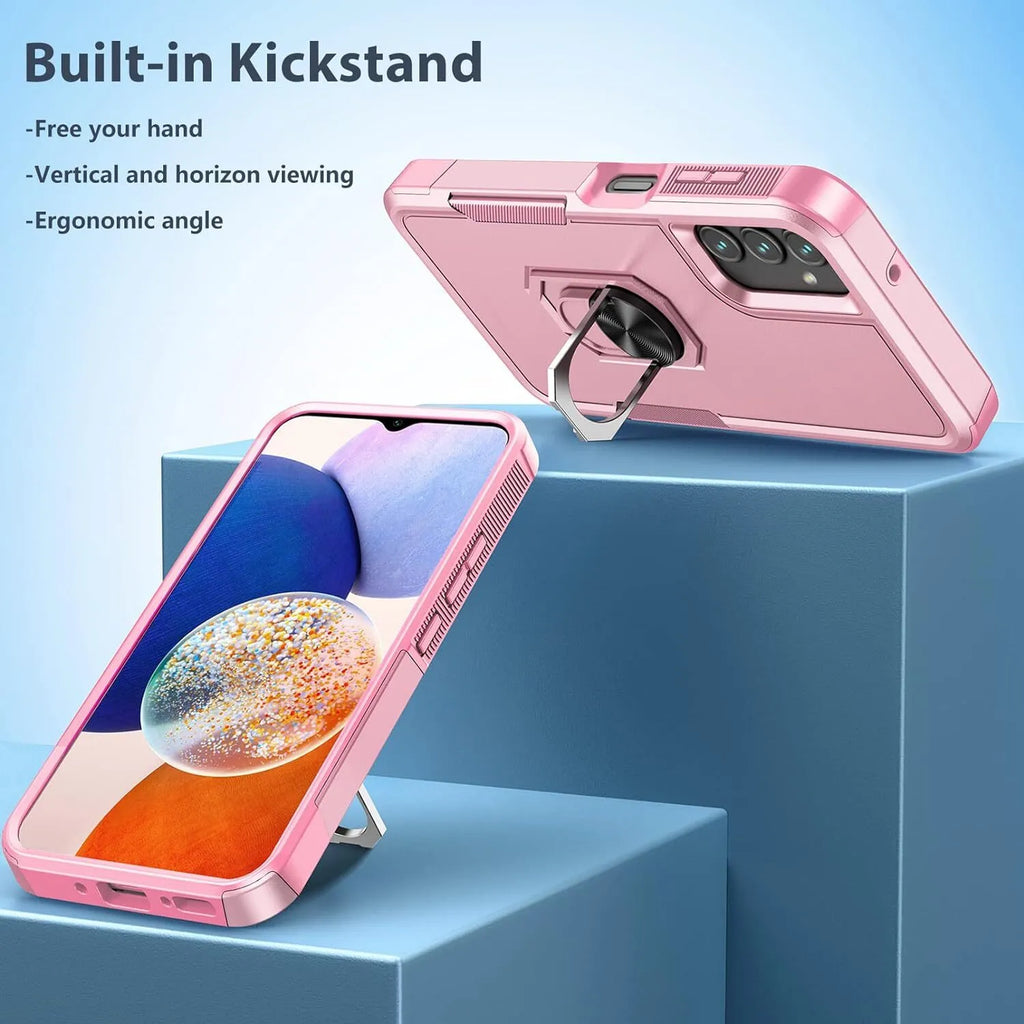 For Samsung Galaxy A15 A14 5G A54 Case Shockproof Phone Cover + Tempered Glass